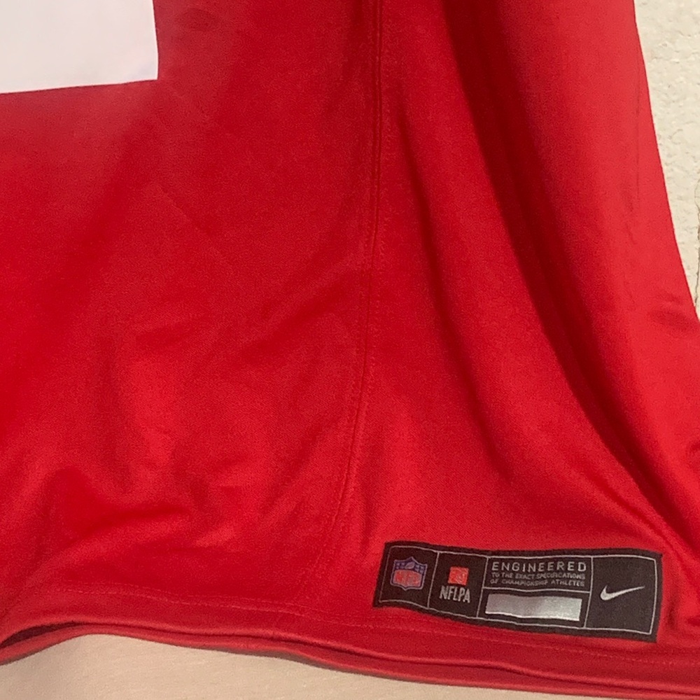 NFL Red and White Football Jerseys with Bold Numbering - Picture 11 of 12